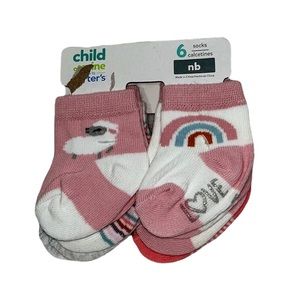 Carter’s child of mine NWT 6 newborn sock set